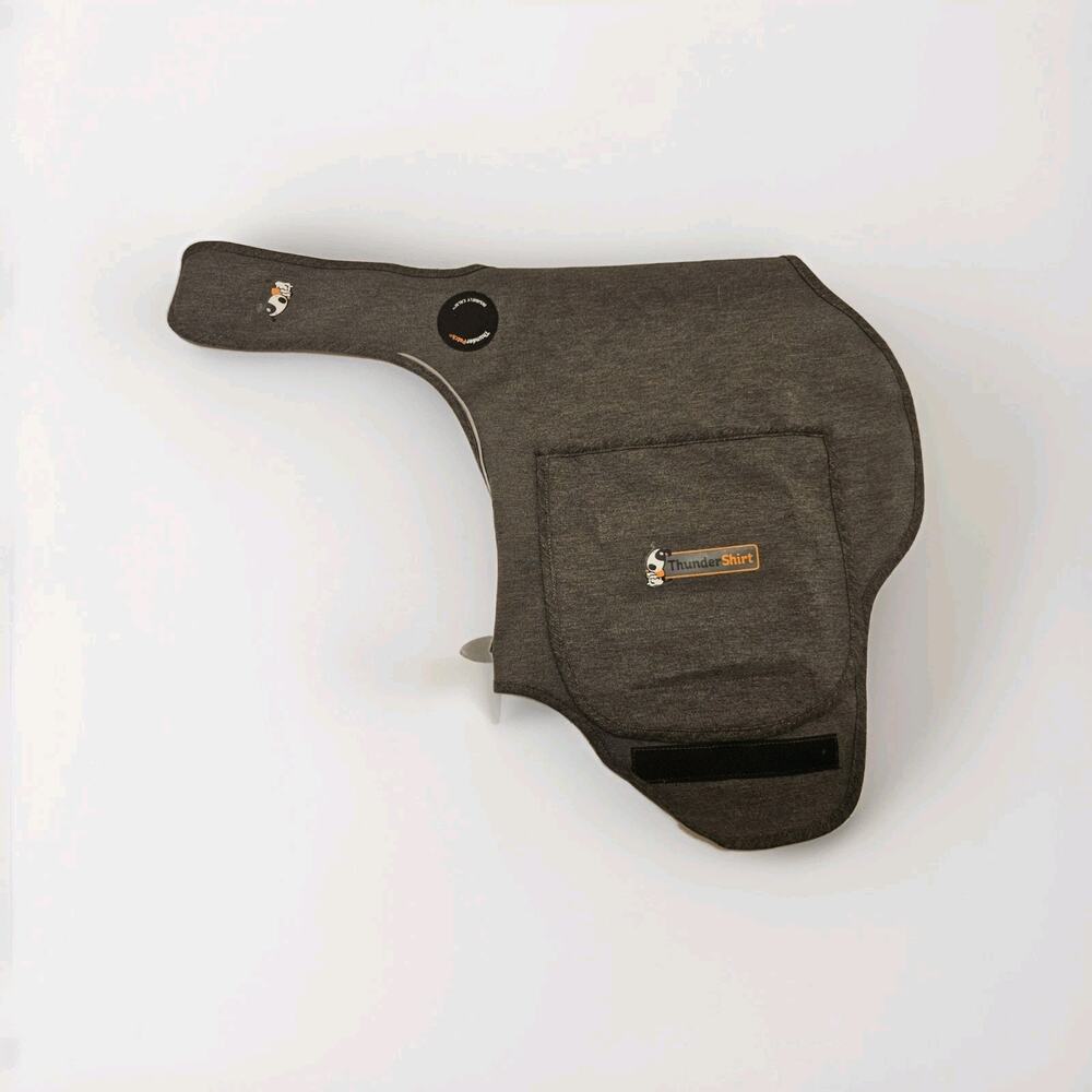ThunderShirt Classic Dog Anxiety Jacket Heather Grey‎ Medium Insanely Calm
